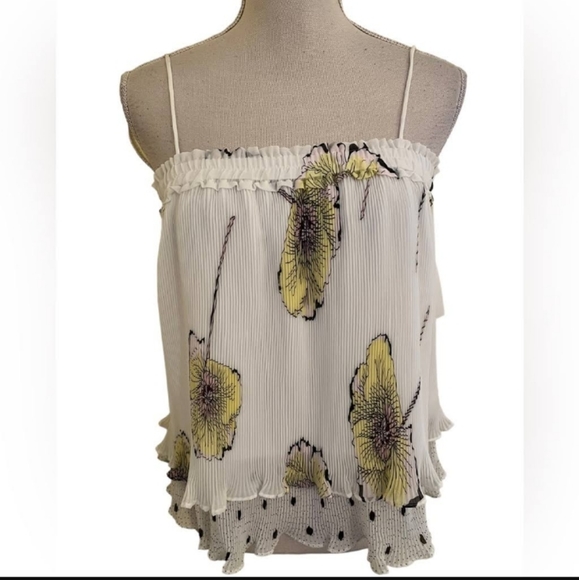 1. State Present Nature Spaghetti Strap Ruffled Top - Picture 15 of 15